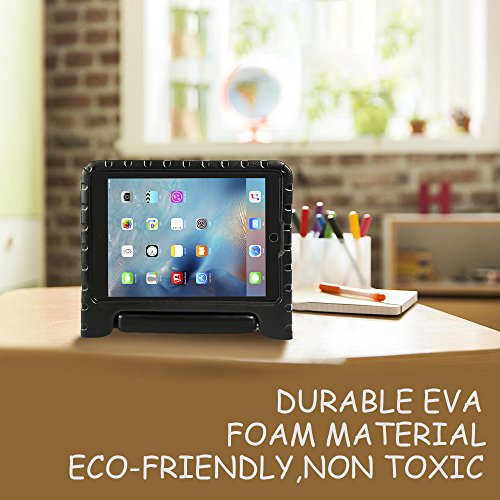 LEADSTAR Funda Para Nuevo iPad 9.7 2017 2018 Tableta Caso de Los Niños a Prueba de Golpes Luz Peso Mango Soporte Protección Cubierta para Apple iPad Air / iPad Air 2 / iPad 9,7 2017 2018 (Negro)
