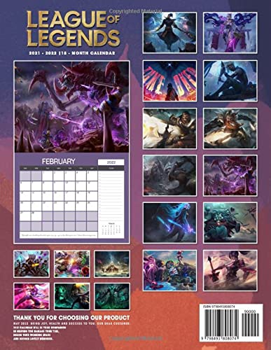 League of Legends 2022 Calendar: OFFICIAL game calendar. This incredible cute calendar january 2022 to december 2023 with high quality pictures .Gaming calendar 2021-2022. Calendar video games
