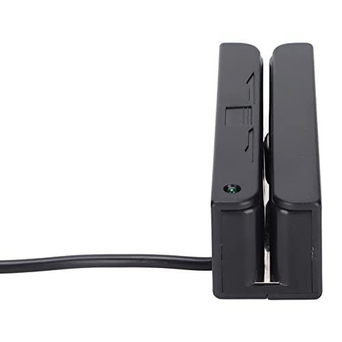 Lector de Tarjetas de Crédito, Interfaz USB Plug and Play Lector de Tarjetas MSR de Lectura Bidireccional Amplia Compatibilidad para Bancos para Puntos de Venta