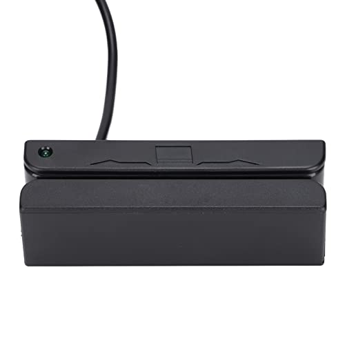Lector de Tarjetas de Crédito, Interfaz USB Plug and Play Lector de Tarjetas MSR de Lectura Bidireccional Amplia Compatibilidad para Bancos para Puntos de Venta