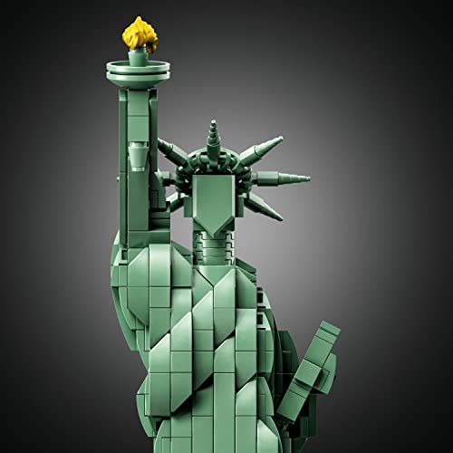 LEGO 21042 Architecture Estatua de la Libertad de Nueva York Set de Construcción, Modelo de Coleccionista, Maqueta Decorativa