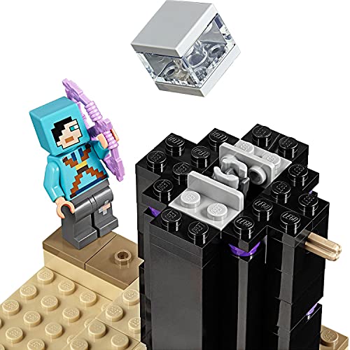LEGO 21151 Minecraft La Batalla en el End Juguete de Construcción con Dragón Ender y Mini Figura de Enderman