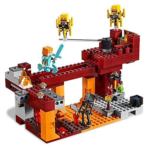 LEGO 21154 Minecraft El Puente del Blaze Juguete de Construcción para Niños 8 años con 4 Mini Figuras