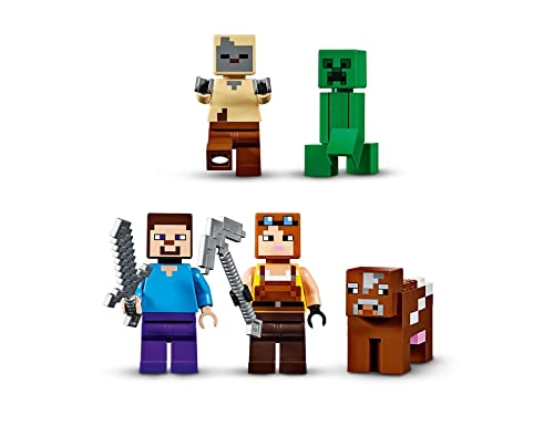 LEGO 21155 Minecraft La Mina del Creeper Juguete de Construcciónpara Niños 8 años con 4 Mini Figuras