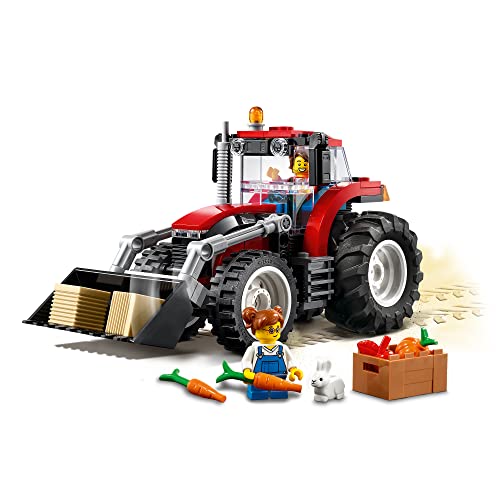 LEGO 60287 City Grandes Vehículos Tractor, Juguete de Granja con Figura de Conejo, para Niños y Niñas 5 Años