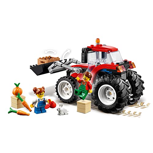 LEGO 60287 City Grandes Vehículos Tractor, Juguete de Granja con Figura de Conejo, para Niños y Niñas 5 Años