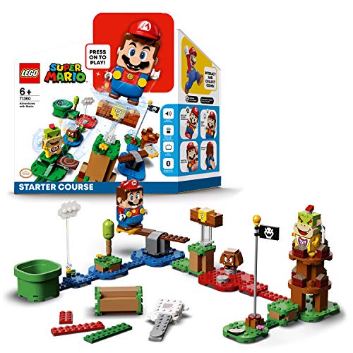 LEGO 71360 Super Mario Pack Inicial: Aventuras con Mario, Set Interactivo con Figuras, Juego Construible, Starter Pack