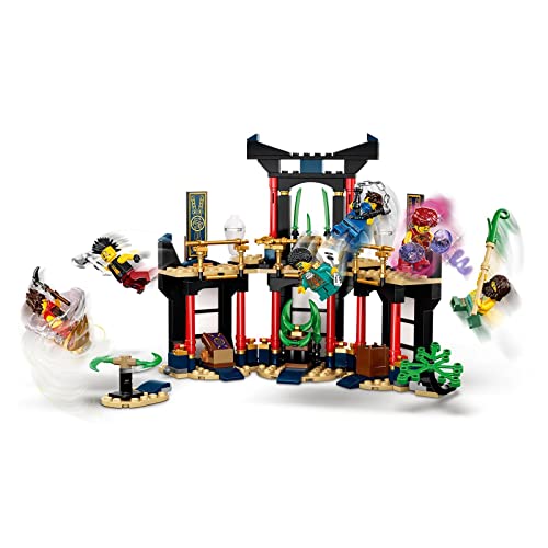 LEGO 71735 Ninjago Legacy Torneo de los Elementos Set de Construcción de Templo con Arena de Batalla y Mini Figura Dorada