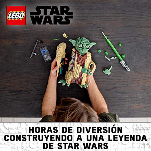 LEGO 75255 Star Wars Yoda, Set de construcción para Niños 10 años con Espada Láser, Modelo Coleccionable