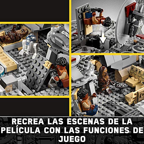 LEGO 75257 Star Wars Halcón Milenario Set de Construcción de Nave Espacial con Mini Figuras de Chewbacca, Lando, C-3PO, R2-D2