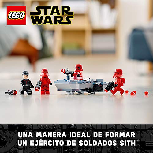 LEGO 75266 Star Wars Pack de Combate: Soldados Sith, Juguete de Construcción de Speeder del Soldado de Asalto con Mini Figuras