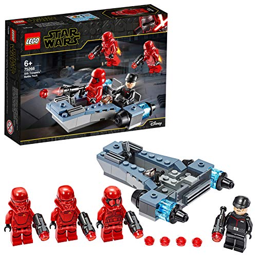 LEGO 75266 Star Wars Pack de Combate: Soldados Sith, Juguete de Construcción de Speeder del Soldado de Asalto con Mini Figuras