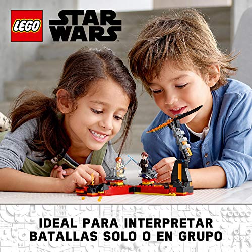 LEGO 75269 Star Wars Duelo en Mustafar Juguete de Construcción con Mini Figuras de Anakin Skywalker y OBI-WAN Kenobi