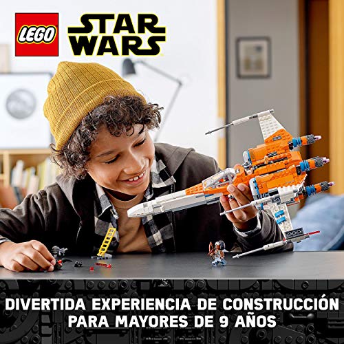 LEGO 75273 Star Wars Caza ala-X de PoE Dameron, Set de Construcción de Nave Espacial con 3 Mini Figuras y R2-D2