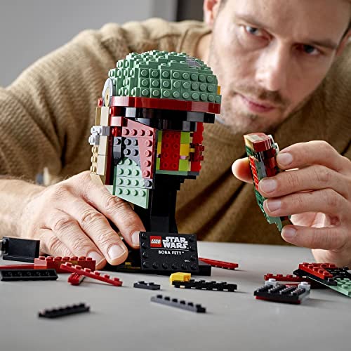 LEGO 75277 Star Wars Casco de Boba Fett, Set de Construcción para Adultos, Modelo de Coleccionista