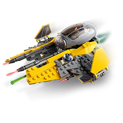 LEGO 75281 Star Wars Interceptor Jedi de Anakin, Juguete de Construcción del Vehículo con Mini Figuras de R2-D2 y Skywalker