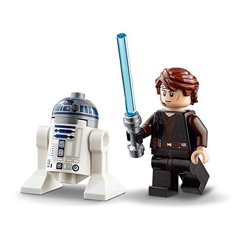 LEGO 75281 Star Wars Interceptor Jedi de Anakin, Juguete de Construcción del Vehículo con Mini Figuras de R2-D2 y Skywalker