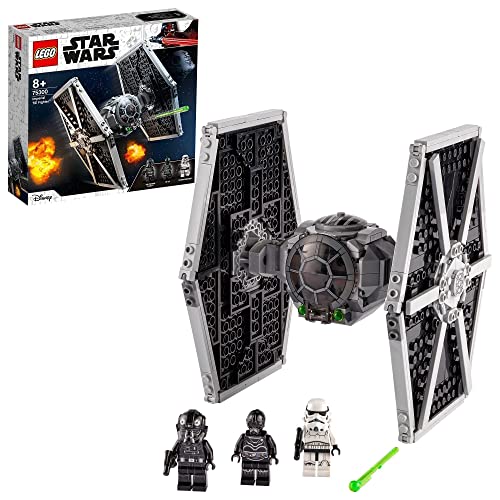 LEGO 75300 Star Wars Caza Tie Imperial, Juguete de Construcción con Mini Figuras de Stormtrooper y Piloto de Saga Skywalker