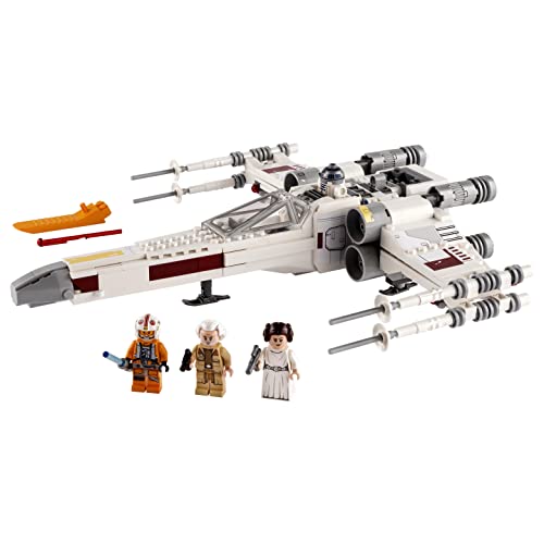 LEGO 75301 Star Wars Caza ala-X de Luke Skywalker, Juguete de Construcción con Mini Figuras de Princesa Leia y R2-D2 Droide