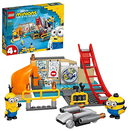 LEGO 75546 Minions in Gru's Lab with Otto and Kevin Minion Figures, Toys For 4 Year Old Girls and Boys