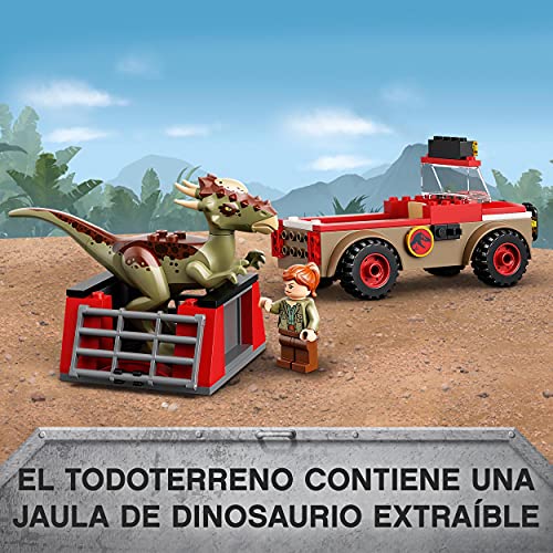 LEGO 76939 Jurassic World Huida del Dinosaurio Stygimoloch, Set de Iniciación para Niños a Partir de 4 Años con Figuras y Cabaña del Árbol