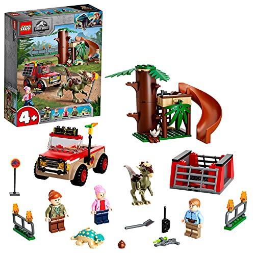 LEGO 76939 Jurassic World Huida del Dinosaurio Stygimoloch, Set de Iniciación para Niños a Partir de 4 Años con Figuras y Cabaña del Árbol