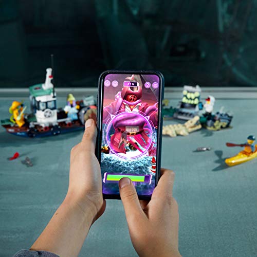 LEGO - Hidden Side Camaronero Encallado Juguete de construcción con realidad aumentada, incluye barco de pesca y un cocodrilo, Novedad 2019 (70419)