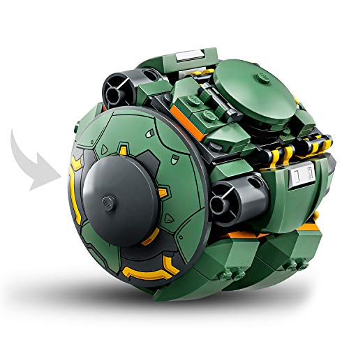 LEGO Overwatch - Wrecking Ball, Juguete de Construcción Inspirado en el Videojuego, Robot de Juguete para Recrear Aventuras, Incluye Minifigura de Hammond (75976)