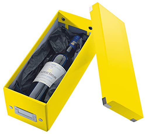 Leitz Caja para guardar CDs, Amarillo, Gama Click & Store, 60410016