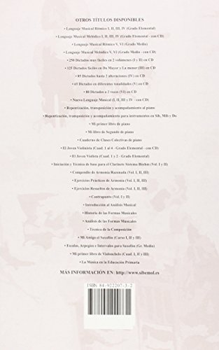 Lenguaje musical r¡tmico II, grado elemental