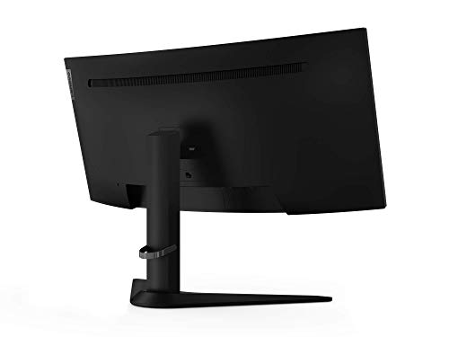 Lenovo G34w-10 - Monitor Gaming Curvo 34" 2K QHD (VA, 144Hz, 1ms, HDMI, DP, FreeSync Premium, Base Metálica) Ajuste de inclinación/altura - Negro