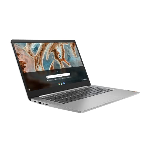 Lenovo IdeaPad 3 Chromebook Gen 6 - Portátil 14" FullHD (MediaTek MT8183, 4GB RAM, 64GB eMMC, Arm Mali-G72 MP3 GPU, Chrome OS) Color Gris - Teclado QWERTY Español, Arctic Grey (CB 14M836)