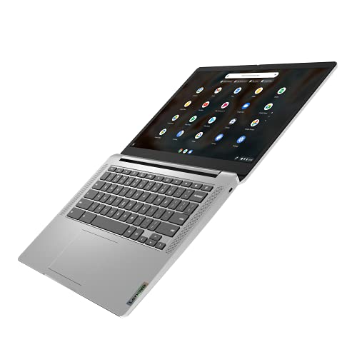 Lenovo IdeaPad 3 Chromebook Gen 6 - Portátil 14" FullHD (MediaTek MT8183, 4GB RAM, 64GB eMMC, Arm Mali-G72 MP3 GPU, Chrome OS) Color Gris - Teclado QWERTY Español, Arctic Grey (CB 14M836)