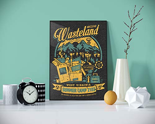LeRage Nuclear Wasteland Post apocalíptico 27,9 x 35,6 cm Marco Regalo para amantes de los videojuegos Compatible con Fall Out 76