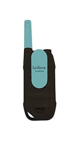 LEXIBOOK exte Par de walkie talkies, Rango transmisión de 5km, Sonido Digital, Juego de comunicación para Interiores y Exteriores, Clip para cinturón, Negro, TW42_01, Color, One Size