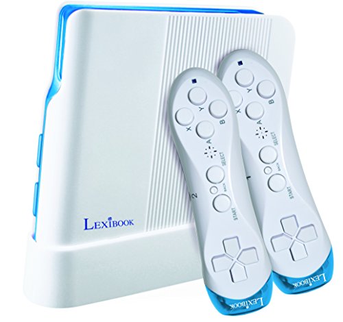 LEXIBOOK (JG7425 Consola de Videojuegos, 221 Juegos y Controladores inalámbricos, Blanco/Azul, Color Lexiboook