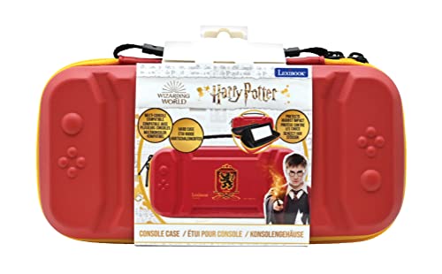LEXIBOOK LEXIBOOK-MFA62HP Funda Protectora Harry Potter para Consola y Accesorios, A Prueba de Golpes, Rojo