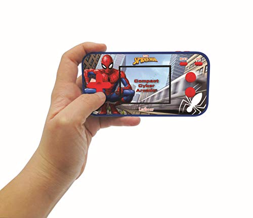 LEXIBOOK Marvel Spider-Man Compact Cyber Arcade-Consola portátil, 150 Juegos, LCD, con Pilas, Multicolor (China)