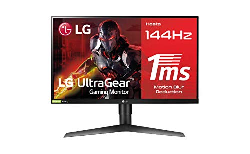 LG 27GL650F-B - Monitor Gaming FHD de 69 cm (27") con Panel IPS (1920 x 1080 píxeles, 16:9, 1 ms con MBR, 144Hz, FreeSync 2, 400 cd/m², 1000:1, sRGB >99%, DP x1, HDMI x2), Color Negro