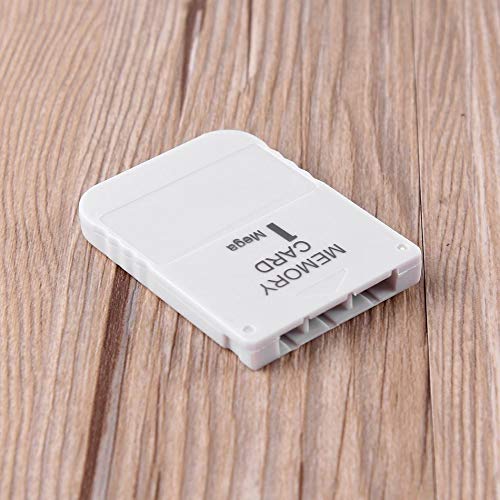 Libertroy Tarjeta de Memoria PS1 1 Mega Memory Card para Playstation 1 One PS1 PSX Game Práctica práctica asequible White 1M 1MB