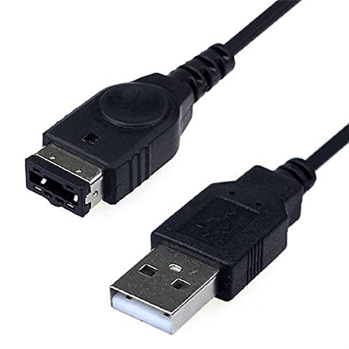 LIGUIJIAO 1 PC Negro USB Cable de Cargador de Cable de línea de Avance de Carga for/SP/gba/Gameboy/Nintendo/DS