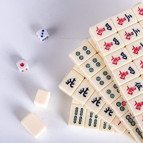 Lim Chino riichi Mahjong Set 144 Azulejos (Mahjongg, Mah-Jongg, Mah Jongg Set, majiang)(Size: M)