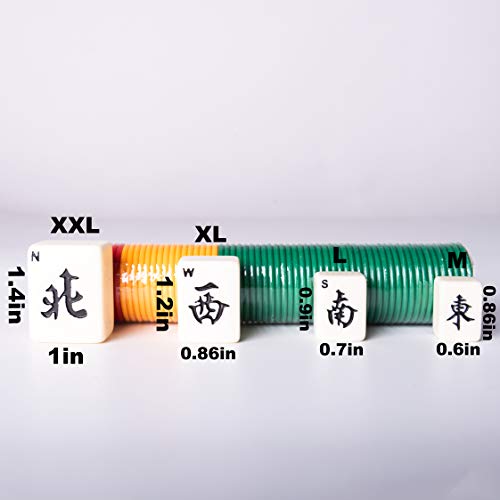 Lim Chino riichi Mahjong Set 144 Azulejos (Mahjongg, Mah-Jongg, Mah Jongg Set, majiang)(Size: M)