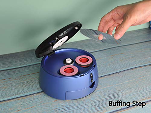 Limpiador y reacondicionador de discos DVD/CD profesional - Limpia discos Blu-Ray