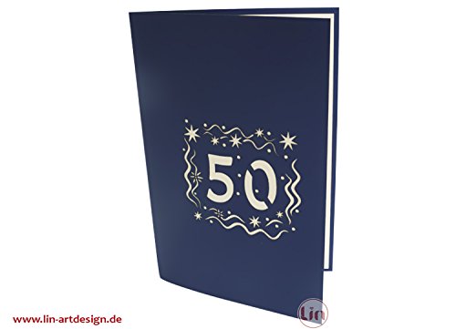 Lin Pop Up de tarjetas de felicitación por 50 beeeeestial Día, tarjetas de cumpleaños tarjetas de felicitación Tarjetas de felicitación Cumpleaños