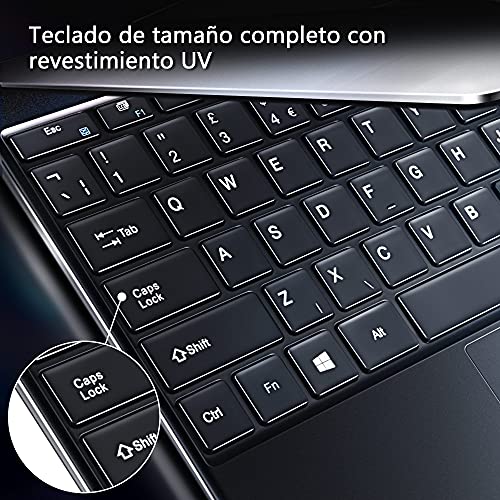 LincPlus P1 Ordenador Portátil de 13,3 Pulgadas, PC con Windows 10 S Intel Celeron N4000, 4GB RAM 64GB eMMC Storage hasta 500GB por SSD Aluminium Portatiles