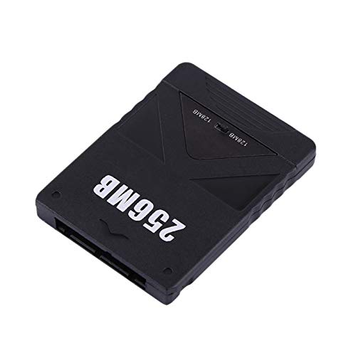 Linel 256M PS2 Tarjeta Memorie, Tarjeta de Memoria para PS2 Compatible con Sony Playstation 2 PS2 Juegos Accesorios