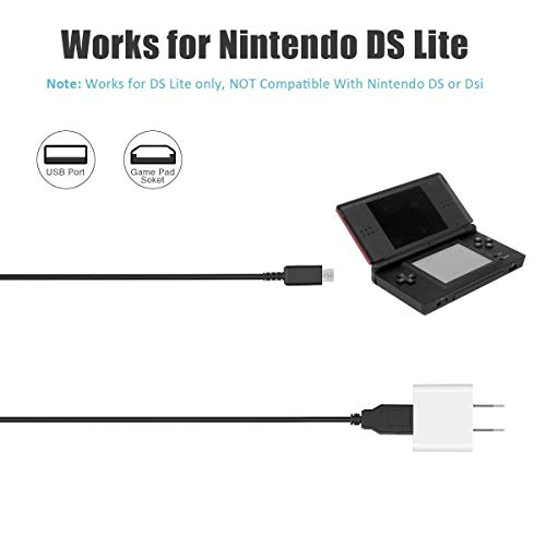 Link-e : 2 x Cable cargador USB compatible con Nintendo DS Lite