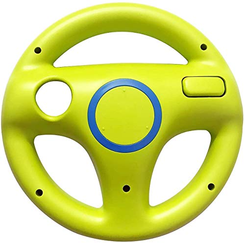 Link-e : 2 X Volante De Carreras Rojo/Verde Compatible Con El Controlador De Wiimote En La Consola Nintendo Wii/Wii-U (Mando, Racing, Wheel...)