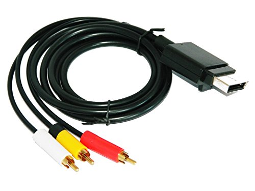 Link-e : Cable AV de audio/video RCA HD para consola XBOX360 (contactos chapados en oro, longitud de 1.80m)
